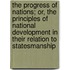 The Progress Of Nations; Or, The Principles Of National Development In Their Relation To Statesmanship