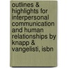 Outlines & Highlights For Interpersonal Communication And Human Relationships By Knapp & Vangelisti, Isbn by Cram101 Textbook Reviews