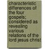 Characteristic Differences Of The Four Gospels; Considered As Revealing Various Relations Of The Lord Jesus Christ