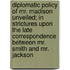 Diplomatic Policy Of Mr. Madison Unveiled; In Strictures Upon The Late Correspondence Between Mr. Smith And Mr. Jackson