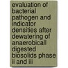 Evaluation Of Bacterial Pathogen And Indicator Densities After Dewatering Of Anaerobicall Digested Biosolids Phase Ii And Iii door Matthew J. Higgins