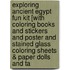 Exploring Ancient Egypt Fun Kit [With Coloring Books and Stickers and Poster and Stained Glass Coloring Sheets & Paper Dolls and Ta