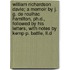 William Richardson Davie; A Memoir By J. G. De Roulhac Hamilton, Ph.D., Followed By His Letters, With Notes By Kemp P. Battle, Ll.D