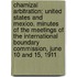 Chamizal Arbitration; United States And Mexico. Minutes Of The Meetings Of The International Boundary Commission, June 10 And 15, 1911