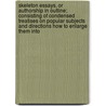 Skeleton Essays, Or Authorship In Outline; Consisting Of Condensed Treatises On Popular Subjects And Directions How To Enlarge Them Into by Thomas Dunn English
