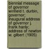 Biennial Message of Governor Winfield T. Durbin, Governor; Inaugural Address of Governor J. Frank Hanly; Address of Newton W. Gilbert (1905)
