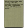 Second-Class Postage Rates; Hearings Before The Committee On Post Offices And Post Roads, United States Senate, Sixty-Fifth Congress, Second by United States. Roads