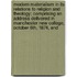 Modern Materialism In Its Relations To Religion And Theology; Comprising An Address Delivered In Manchester New College, October 6th, 1874, And