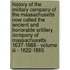 History Of The Military Company Of The Massachusetts Now Called The Ancient And Honorable Artillery Company Of Massachusetts 1637-1888 - Volume Iii - 1822-1865