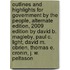 Outlines And Highlights For Government By The People, Alternate Edition, 2009 Edition By David B. Magleby, Paul C. Light, David M. Obrien, Thomas E. Cronin, J. W. Peltason