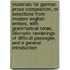 Materials For German Prose Composition, Or Selections From Modern English Writers, With Grammatical Notes, Idiomatic Renderings Of Difficult Passages, And A General Introduction