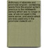 Dictionary Of Obsolete And Provincial English - Containing Words From The English Writers Previous To The Nineteenth Century Which Are No Longer In Use, Or Are Not Used In The Same Sense, And Words Which Are Now Used Only In The Provincial Dialects Vol. I