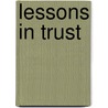 Lessons in Trust door Charlie Cochrane