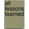 All Lessons Learned by Charlie Cochrane