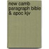 New Camb Paragraph Bible & Apoc Kjv