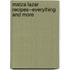 Matza Lazar Recipes--Everything and More