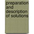 Preparation and Description of Solutions