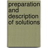 Preparation and Description of Solutions door Adolf Kofi Awua