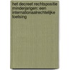 Het Decreet Rechtspositie Minderjarigen: een internationaalrechtelijke toetsing by Johan Put