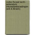 Codex fiscaal recht - Addendum Inkomstenbelastingen (WIB & KB/WIB)