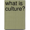 What Is Culture? door Richard H. Reeves-Ellington
