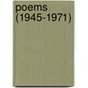 Poems (1945-1971) by Miltos Sachtouris