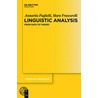 Linguistic Analysis door Mara Frascarelli