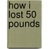How I Lost 50 Pounds