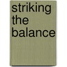 Striking The Balance door Harry Turtledove