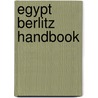 Egypt Berlitz Handbook door Ryan Levitt
