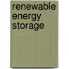 Renewable Energy Storage door Professional Engineering Publishers