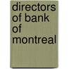 Directors of Bank of Montreal door Not Available