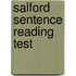 Salford Sentence Reading Test