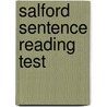 Salford Sentence Reading Test door Mary Crumpler