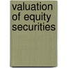 Valuation Of Equity Securities by Geoffrey Poitras