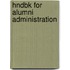 Hndbk For Alumni Administration