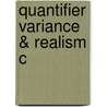 Quantifier Variance & Realism C door Eli Hirsch