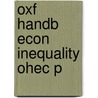 Oxf Handb Econ Inequality Ohec P door Wiemer Salverda