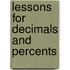 Lessons For Decimals And Percents