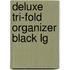 Deluxe Tri-Fold Organizer Black Lg