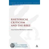 Rhetorical Criticism and the Bible door Richard G. Walsh