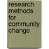 Research Methods for Community Change