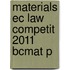Materials Ec Law Competit 2011 Bcmat P