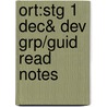 Ort:stg 1 Dec& Dev Grp/guid Read Notes door Roderick Hunt