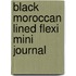 Black Moroccan Lined Flexi Mini Journal