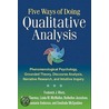 Five Ways Of Doing Qualitative Analysis by Ruthellen Josselson