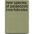 New Species Of Palaeozoic Invertebrates