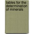Tables For The Determination Of Minerals