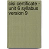 Cisi Certificate - Unit 6 Syllabus Version 9 door Bpp Learning Media Ltd