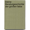 Kleine Literaturgeschichte der großen Liebe door Matthias Luserke-Jaqui